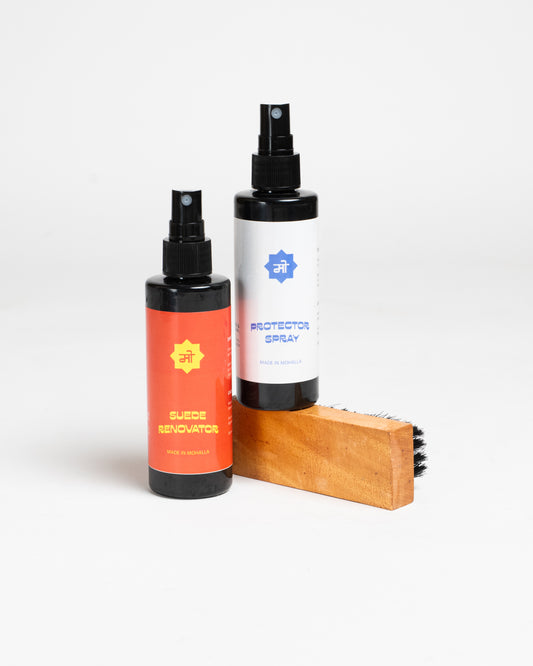 SUEDE JUGAAD KIT - PROTECTION SPRAY, SUEDE RENOVATOR AND BRUSH